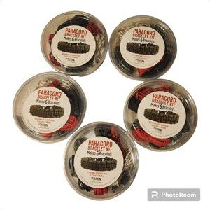 5 LEISURE ARTS Paracord Bracelet Kits